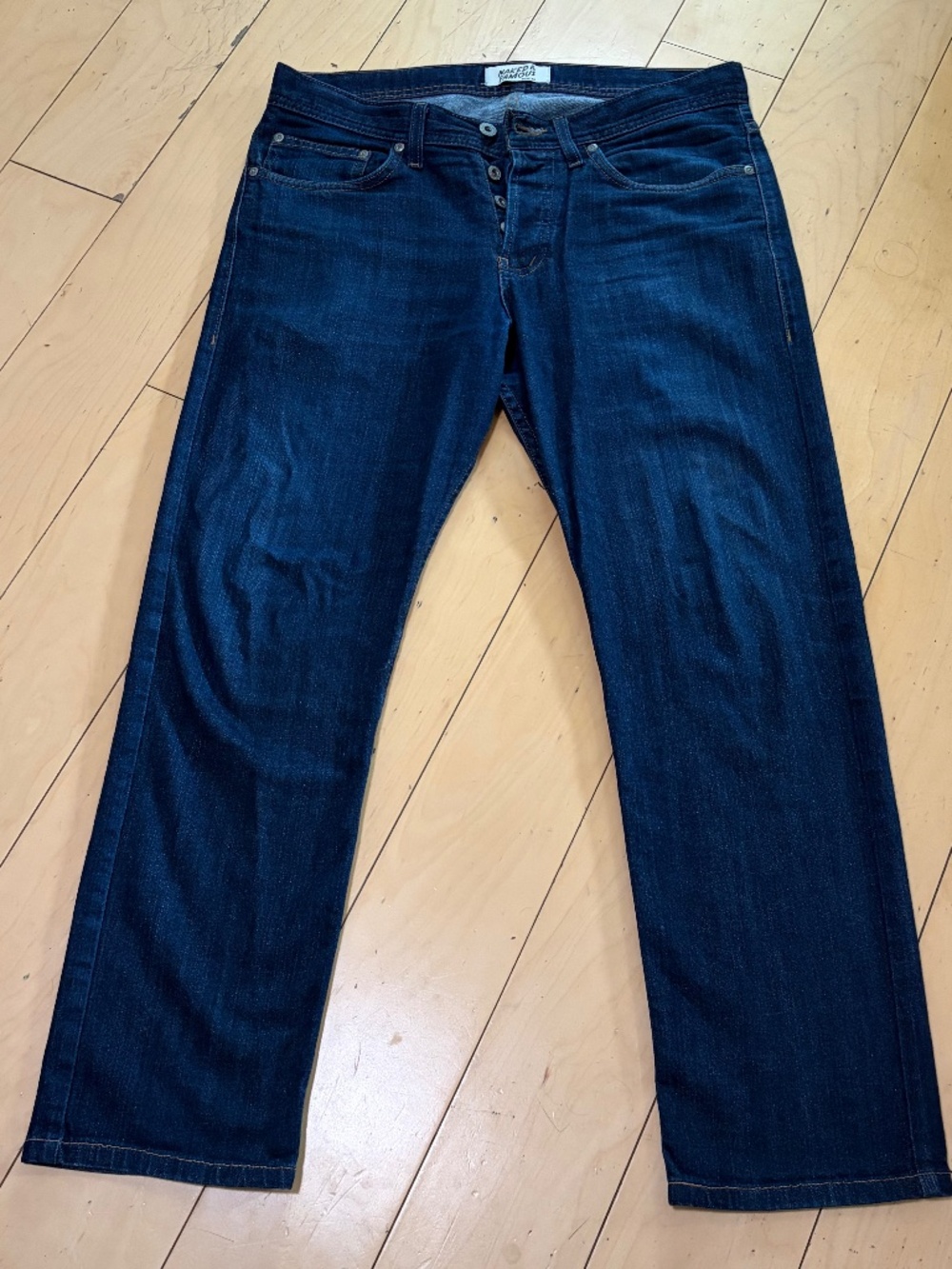 Naked & Famous Denim “Weird Guy” Cashmere Blend Jeans (Size 32 fits like 34)